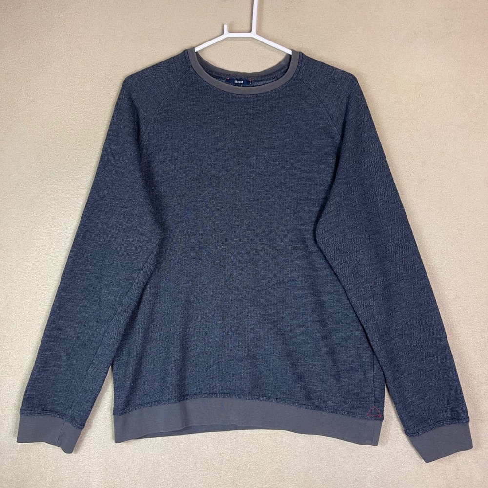 Benson NYC Mens Large Crew Neck‎ Pullover Long Sleeve Cotton Blend Sweater